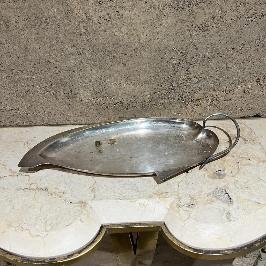 1950s Three Crowns Silverplate Leaf Tray - 2