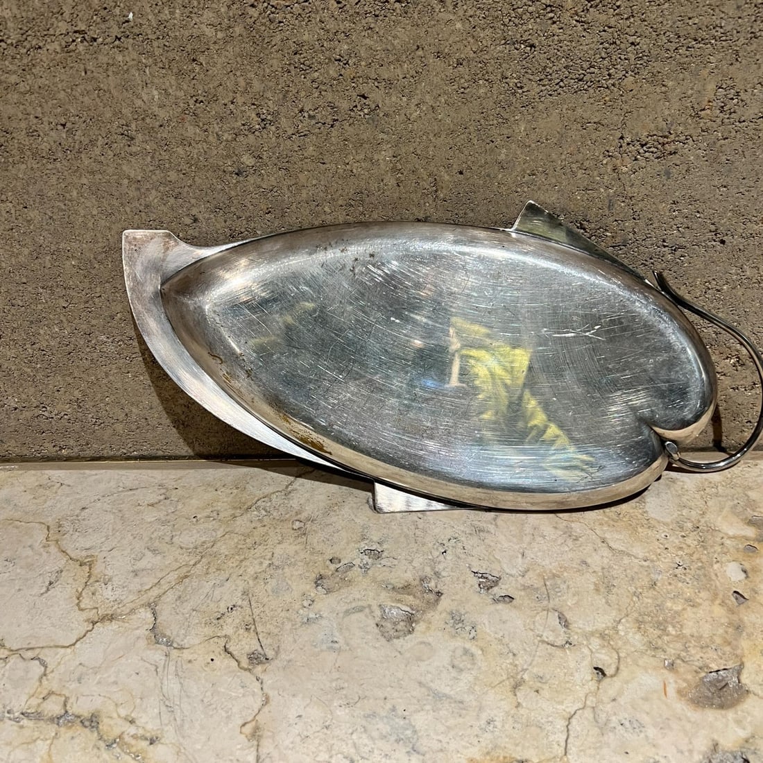 1950s Three Crowns Silverplate Leaf Tray - 6