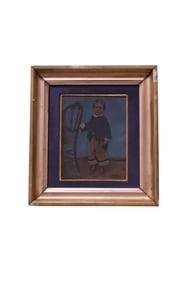 Vintage Tintype With Giltwood Frame