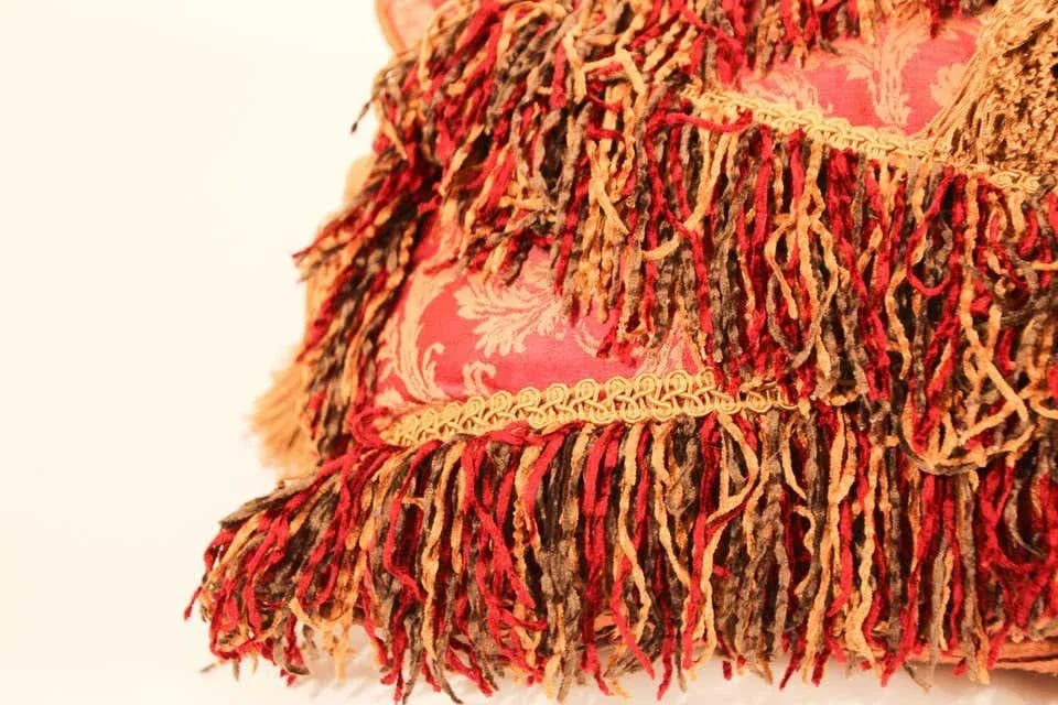 Middle Eastern Decorative Red Throw Pillow - 10