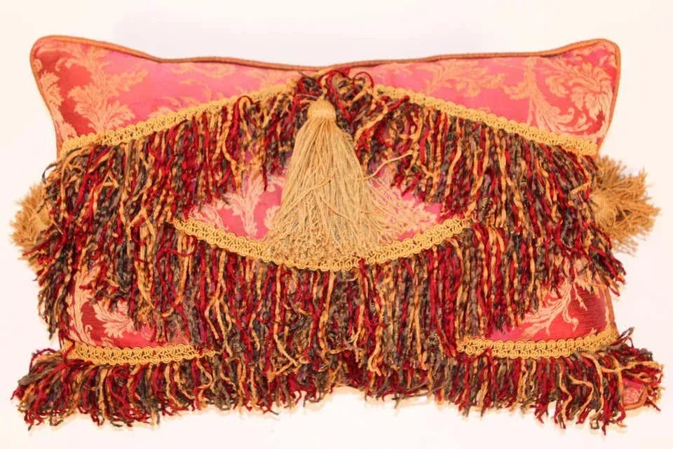 Middle Eastern Decorative Red Throw Pillow - 2