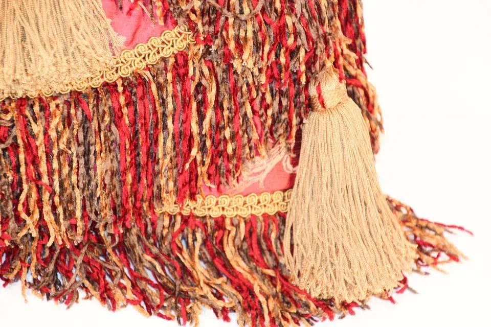 Middle Eastern Decorative Red Throw Pillow - 6