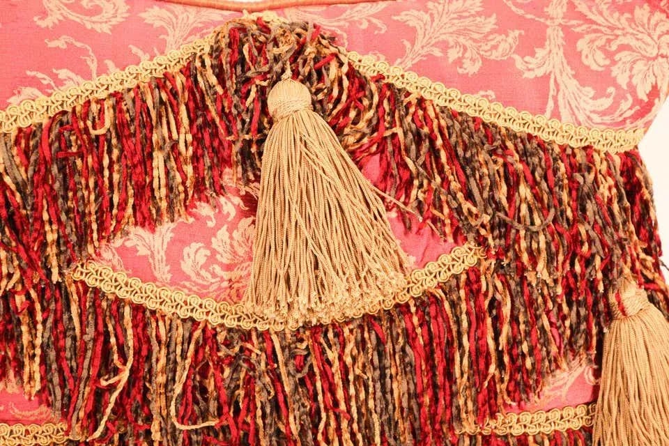 Middle Eastern Decorative Red Throw Pillow - 7