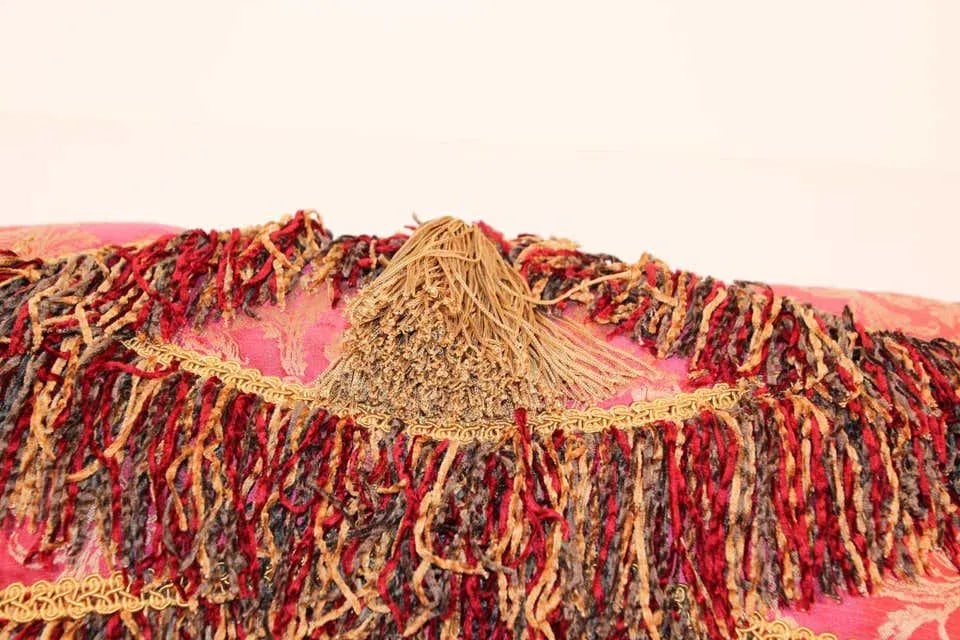 Middle Eastern Decorative Red Throw Pillow - 9