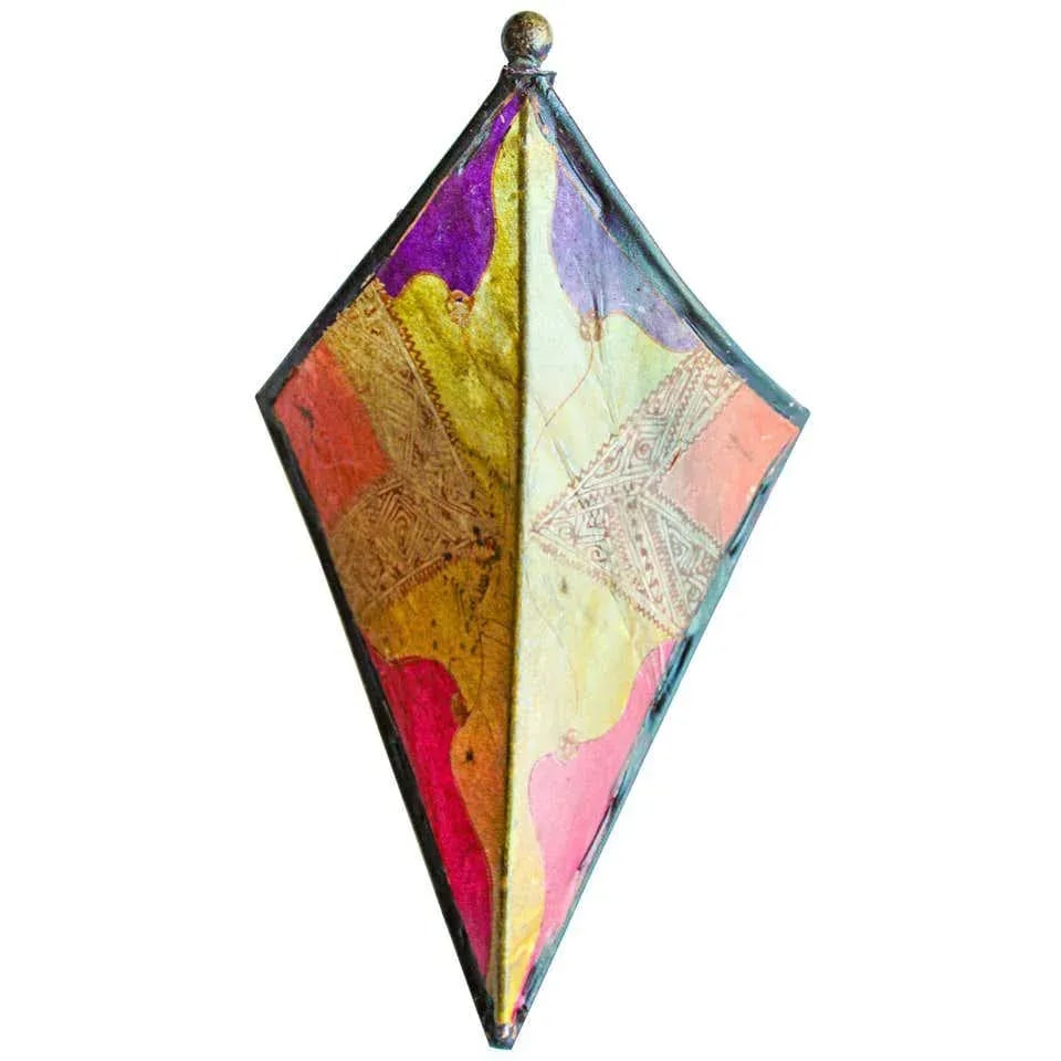 Parchment African Art Wall Sconce - 10