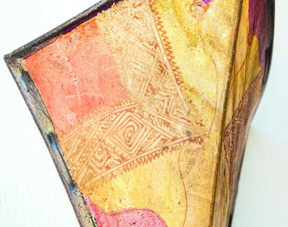 Parchment African Art Wall Sconce - 4