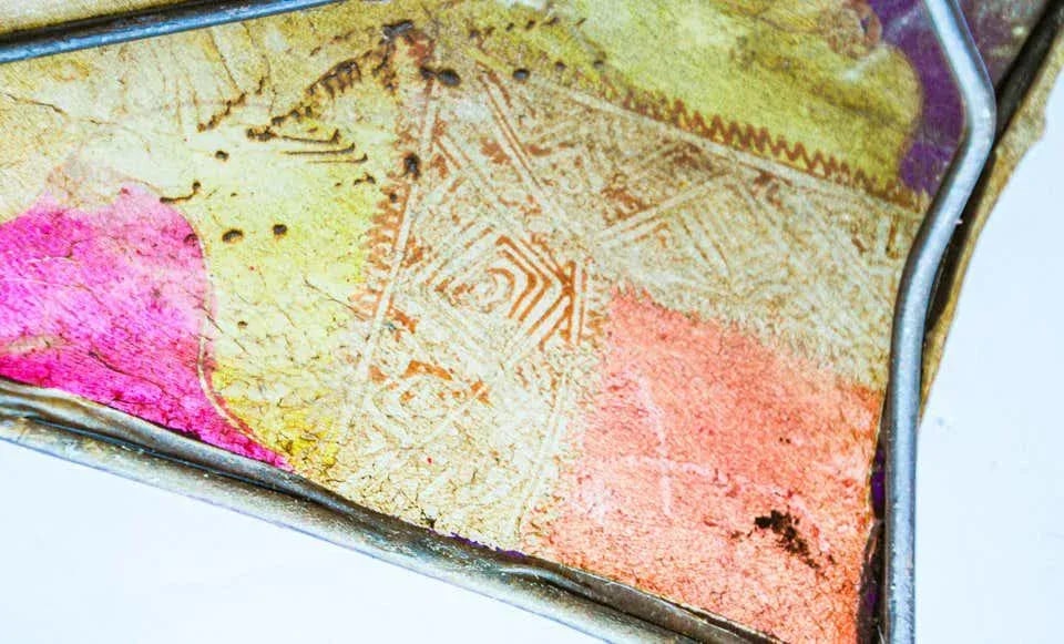 Parchment African Art Wall Sconce - 9