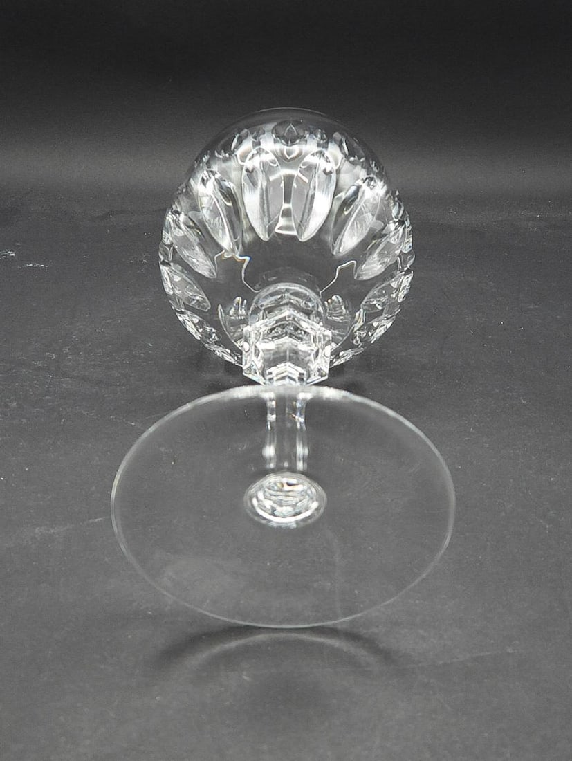 Vintage 1960s Set of 6 Patrizia by Nachtmann Bavarian Wine Water Cut Crystal Goblets Glasses - 8