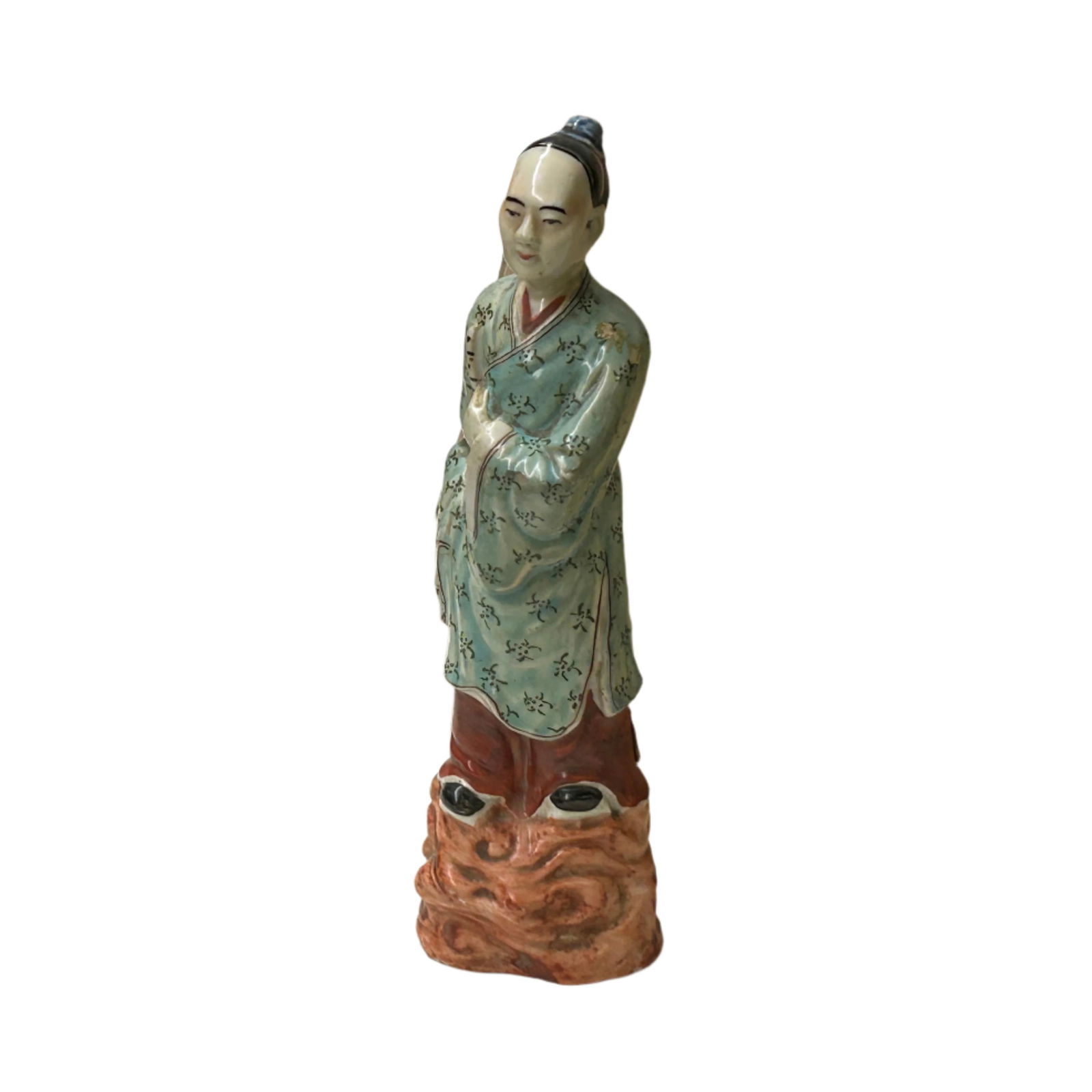 Vintage Oriental Ancient Style Dressing Ceramic Man Art Figurine Ws4419 - 6