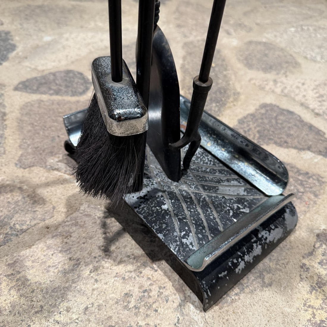 1960s Modernist Fireplace Tool Set - 7