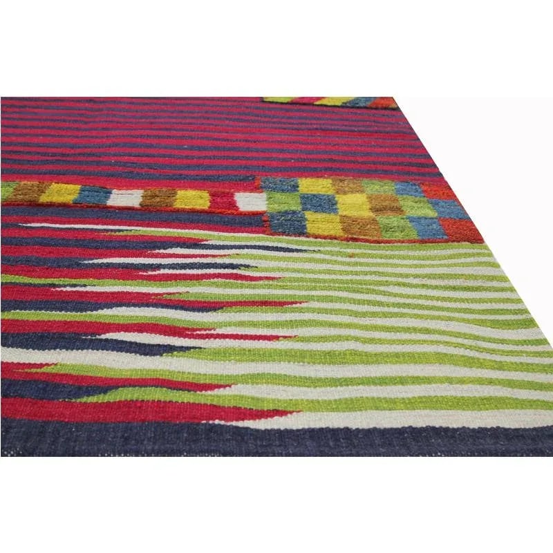 Handwoven Scandinavian Style Kilim Area Rug - 4"²7" × 5'10"³ - 4