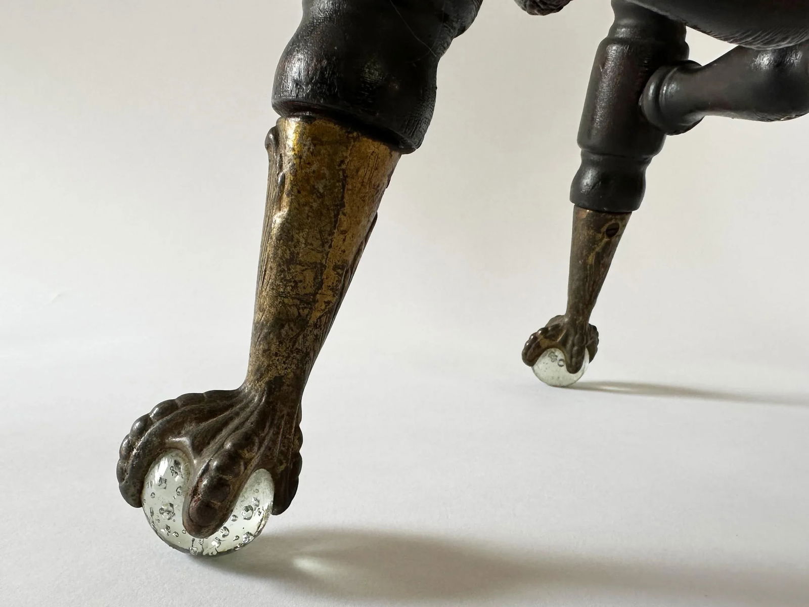 Antique Piano Stool With Backrest, Early 1990s - 5