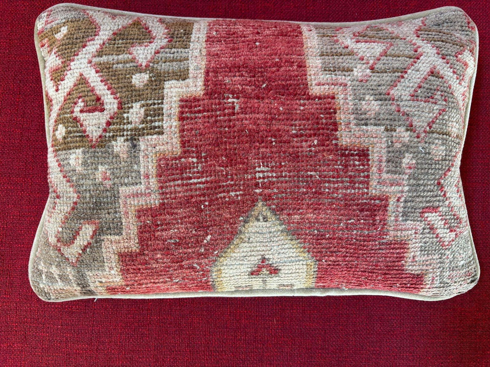 Antique Tabriz Persian Rug Pillow - 10
