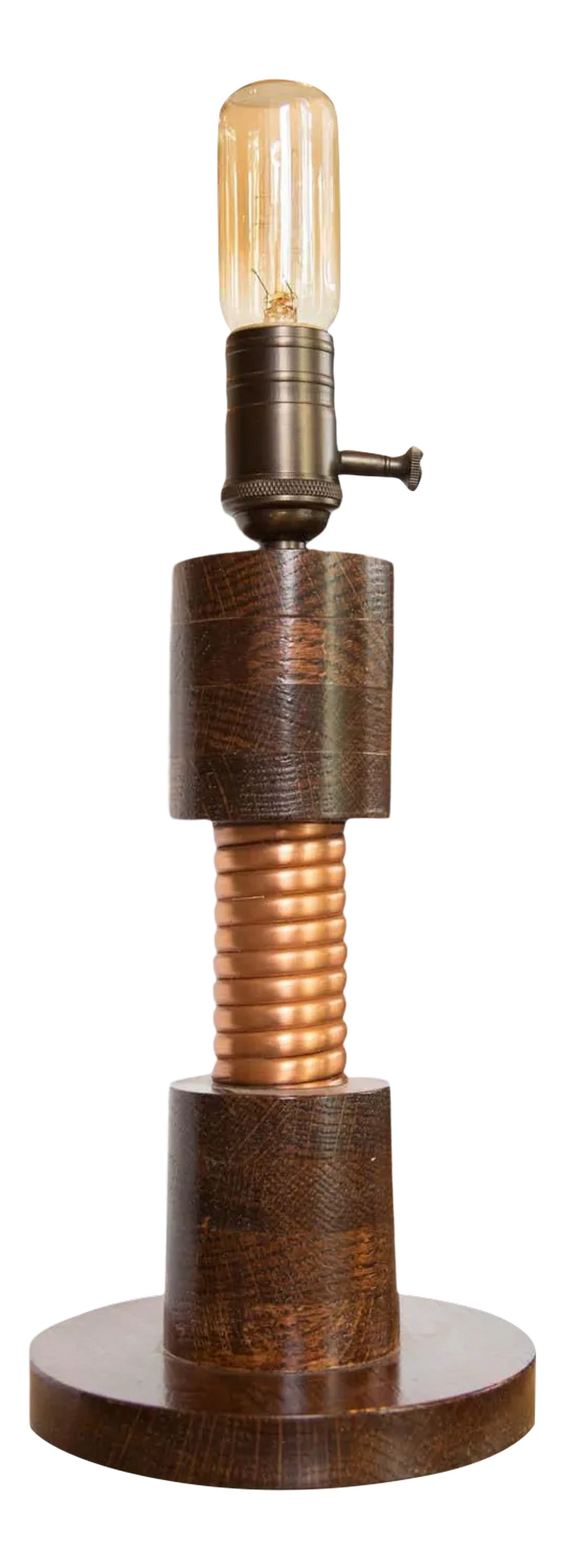 Made in Usa Small Edison Lamp Round (1 of 8)