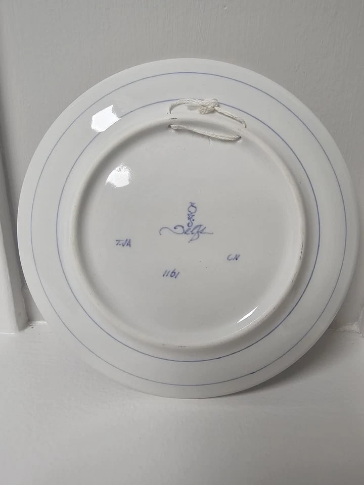 1968 Royal Delft Hand Painted First Men Around the Moon Delft Blue Plate - 6