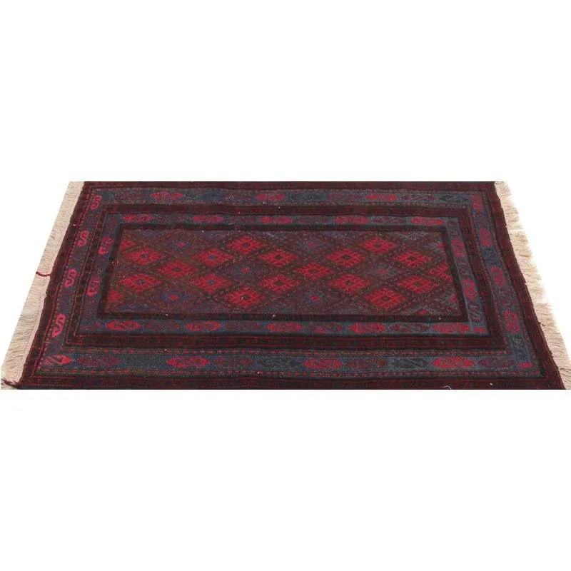 1960s Vintage Handwoven Kilim Area Rug- 2'8"³ × 3'0" - 5