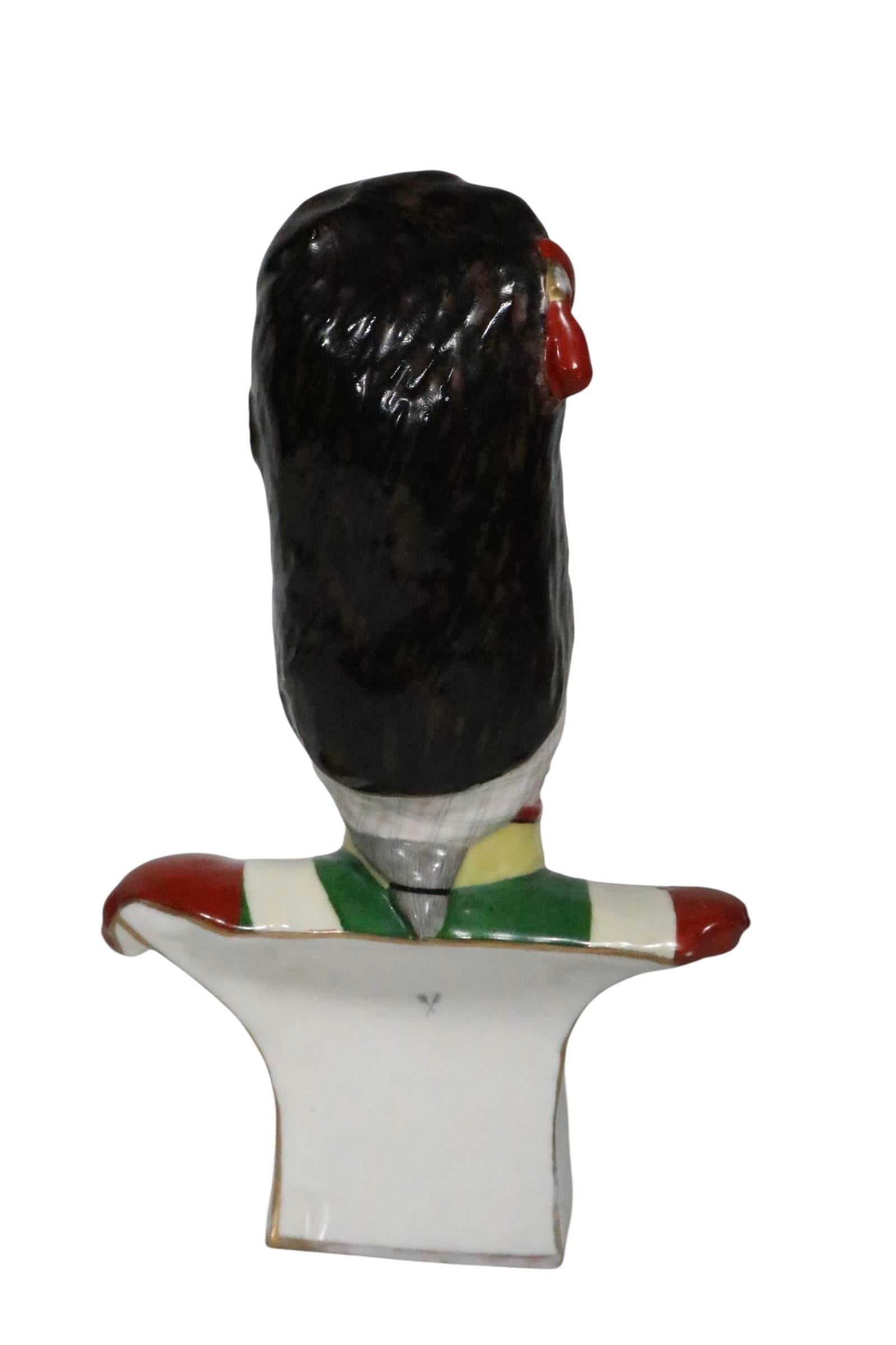 Porcelain Bust of Napoleonic General Marked Poncet 1806 G Dier With Cross Arrow Mark Poss. Sevres - 4