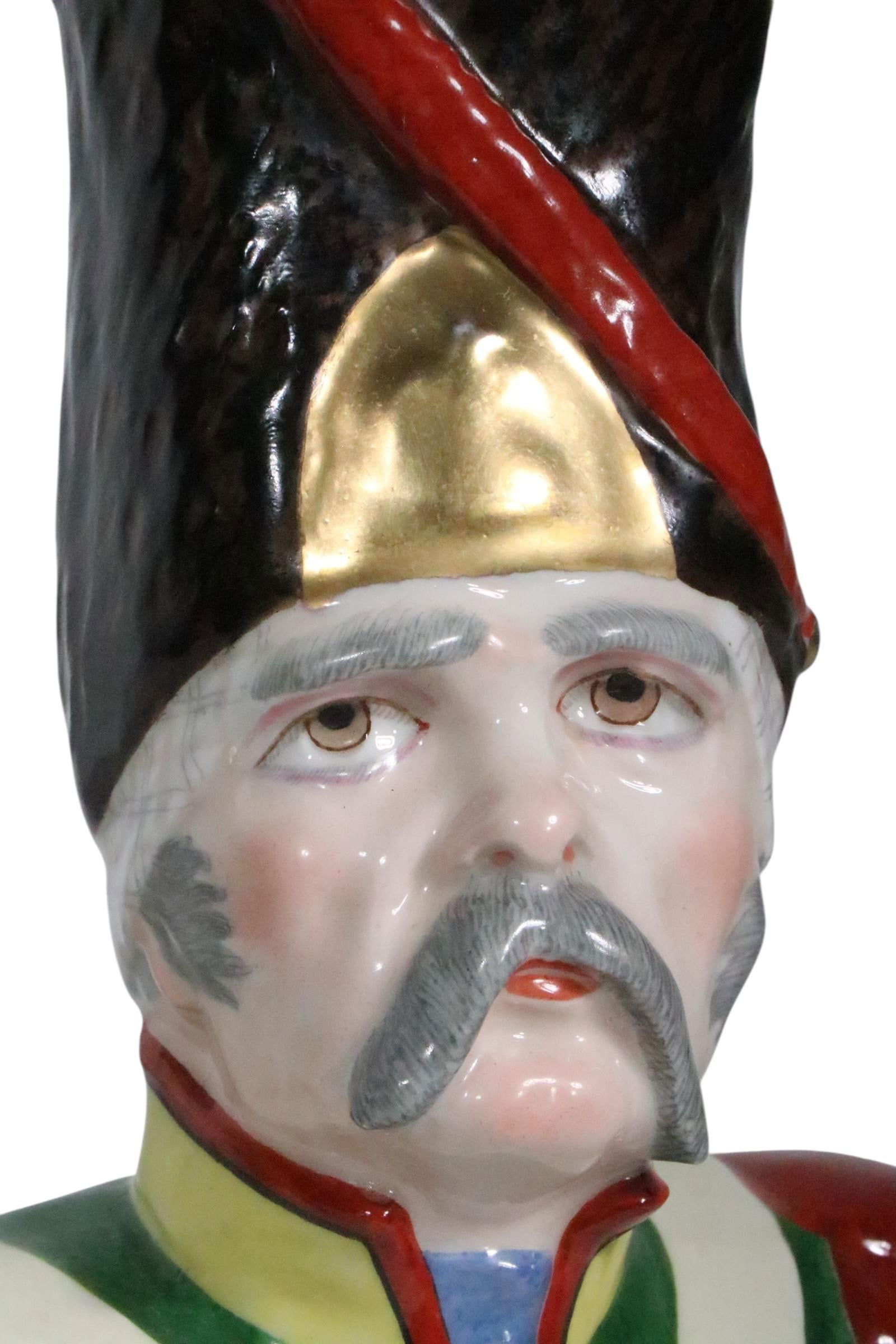 Porcelain Bust of Napoleonic General Marked Poncet 1806 G Dier With Cross Arrow Mark Poss. Sevres - 9