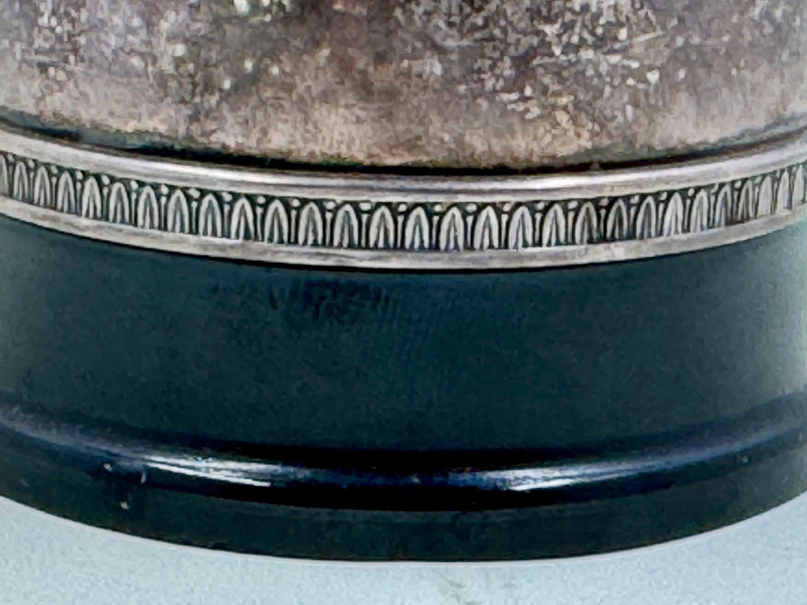 Art Deco Silver Plate & Bakelite French Cigarette Holder Crested With Eagle 1920s - 4