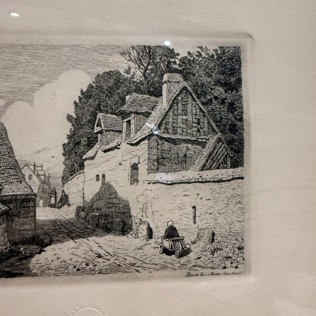 1886 Louvre Art Museum Etching Chalcographie Signed - 5