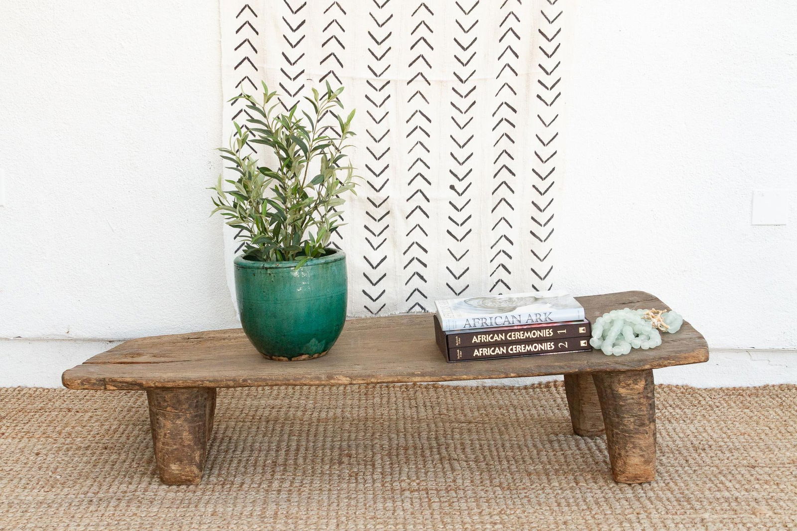 Old Oxidized Wood African Coffee Table - 10