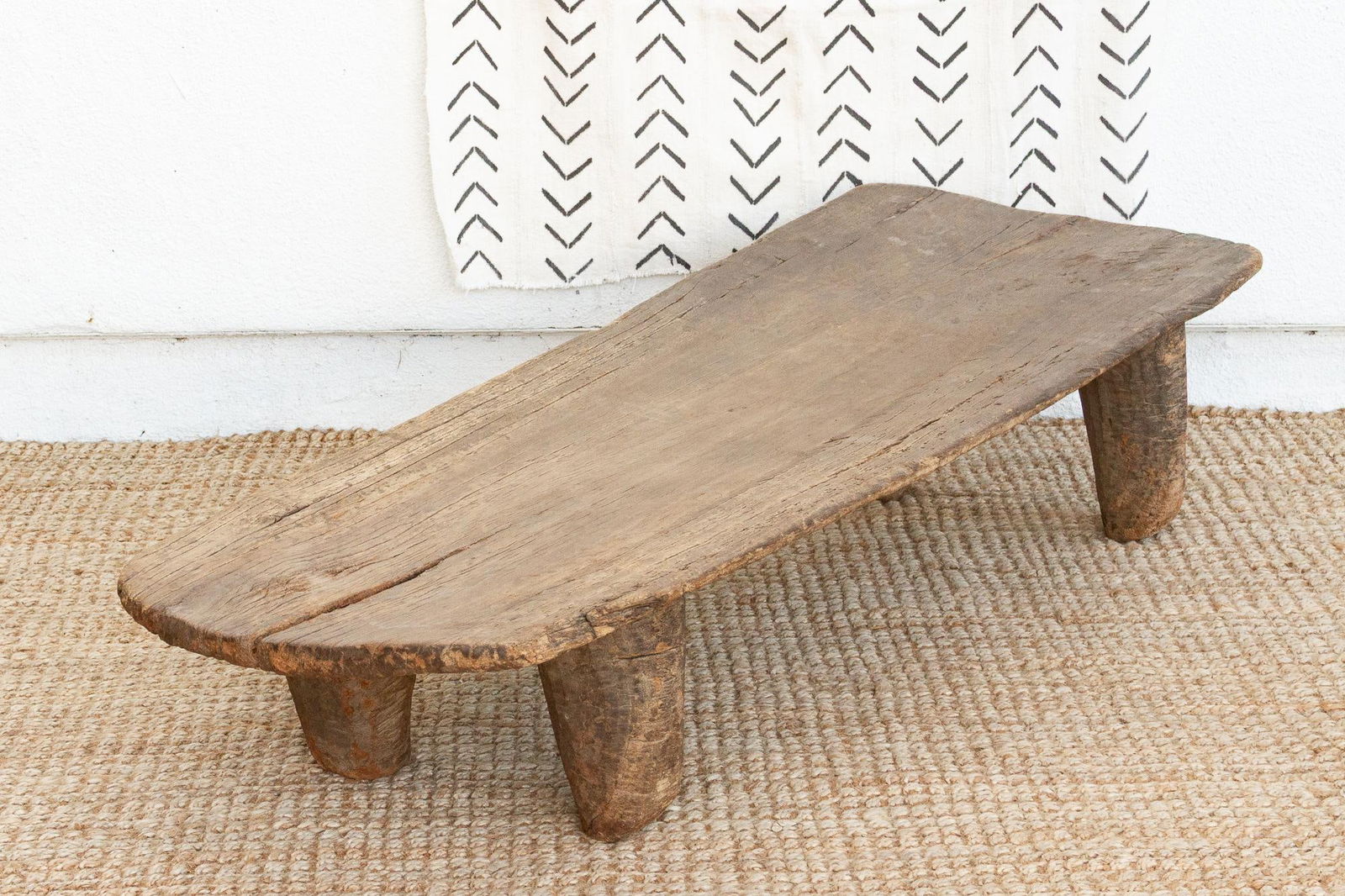 Old Oxidized Wood African Coffee Table - 6