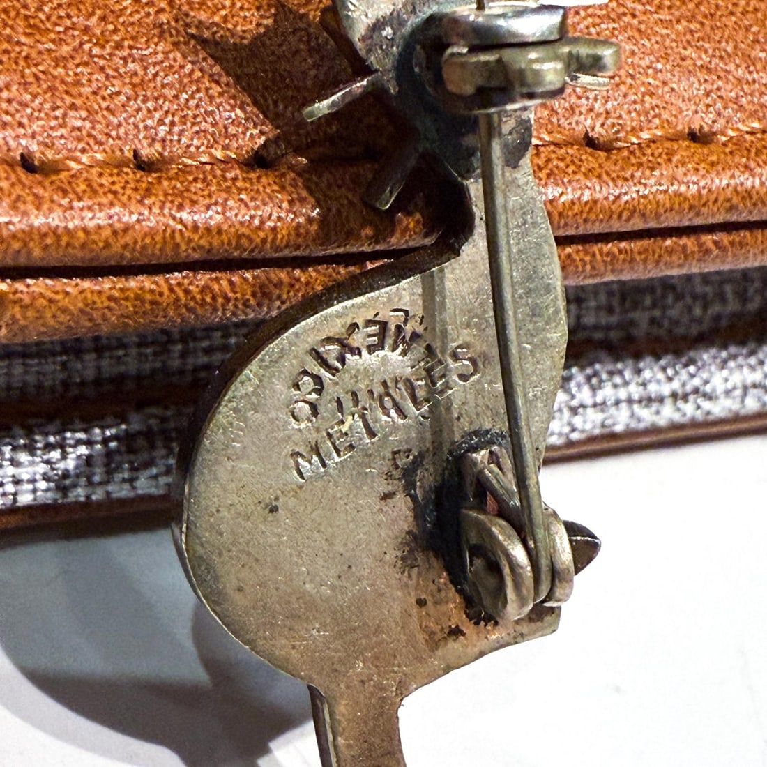 1950s Mixed Metal Cat Pin Chato Castillo Taxco - 6