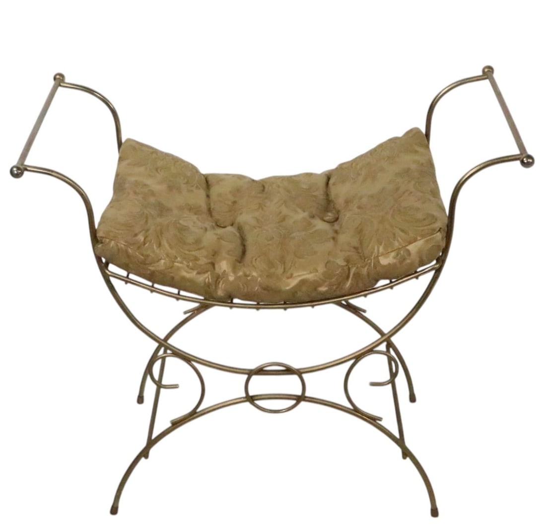 Mid 20th Century Hollywood Regency Vanity Bench - 10