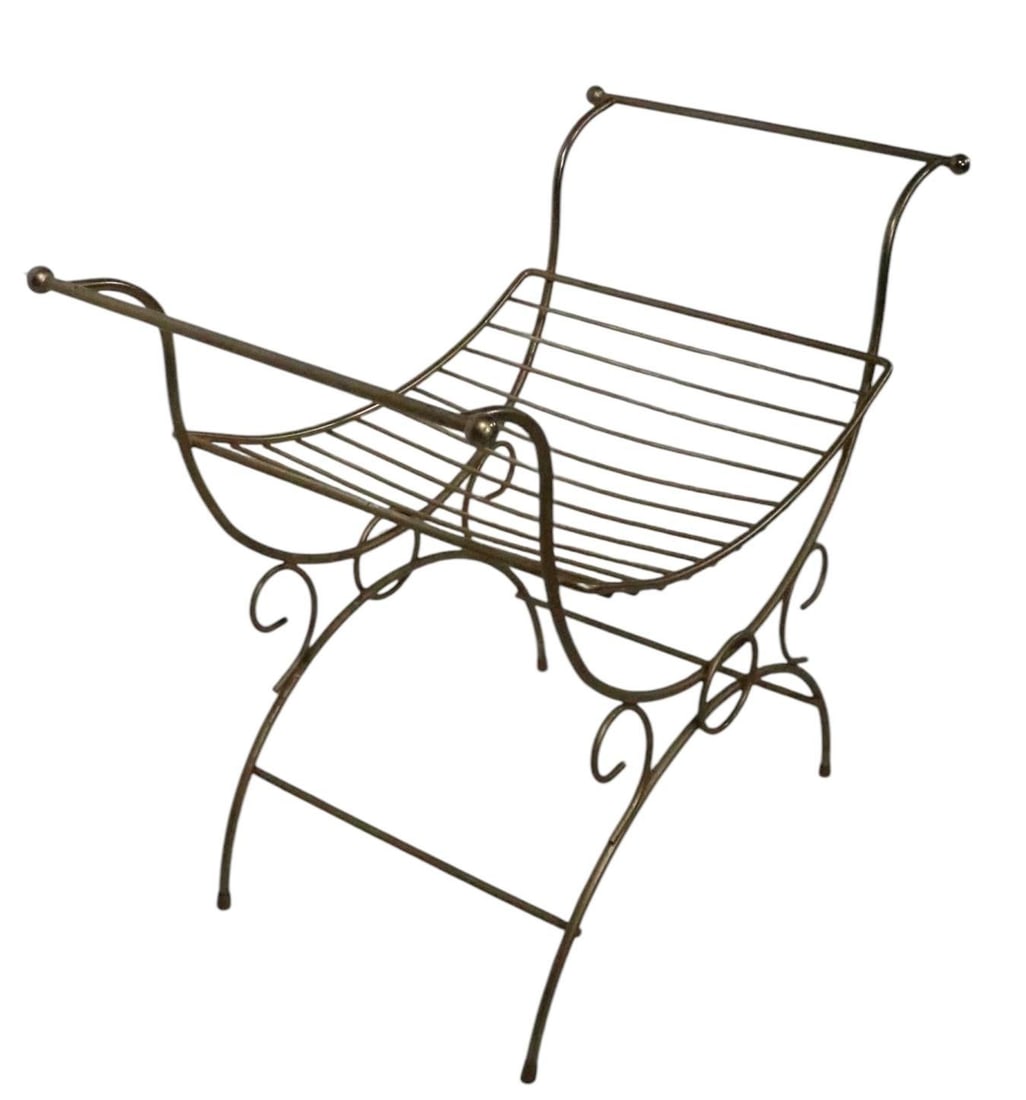 Mid 20th Century Hollywood Regency Vanity Bench - 5