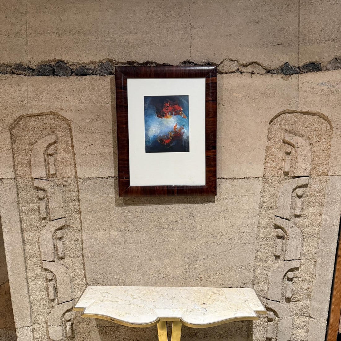 1970s MCM Guatemalan Artwork Oil Painting Brazilian Rosewood - 6