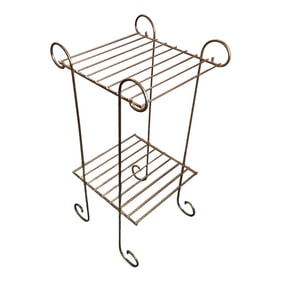 Vintage 1960s Hollywood Regency Brass Plant Stand