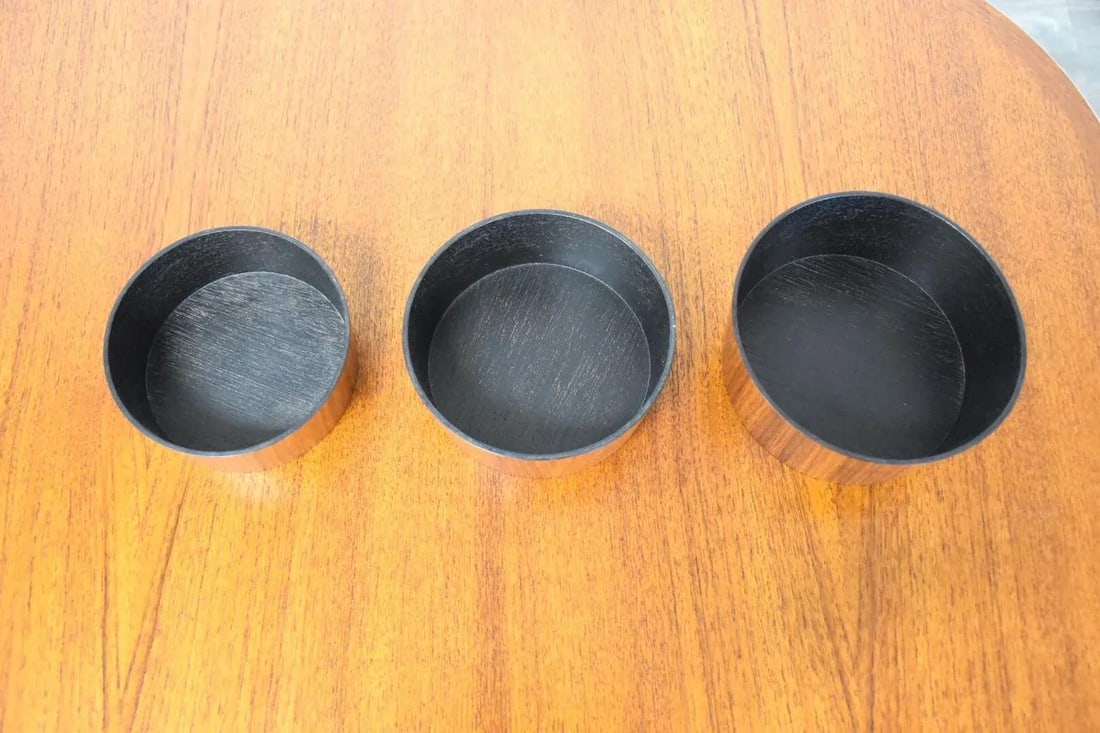 1960s Teak Danish Nesting Bowls - Set of 3 - 2