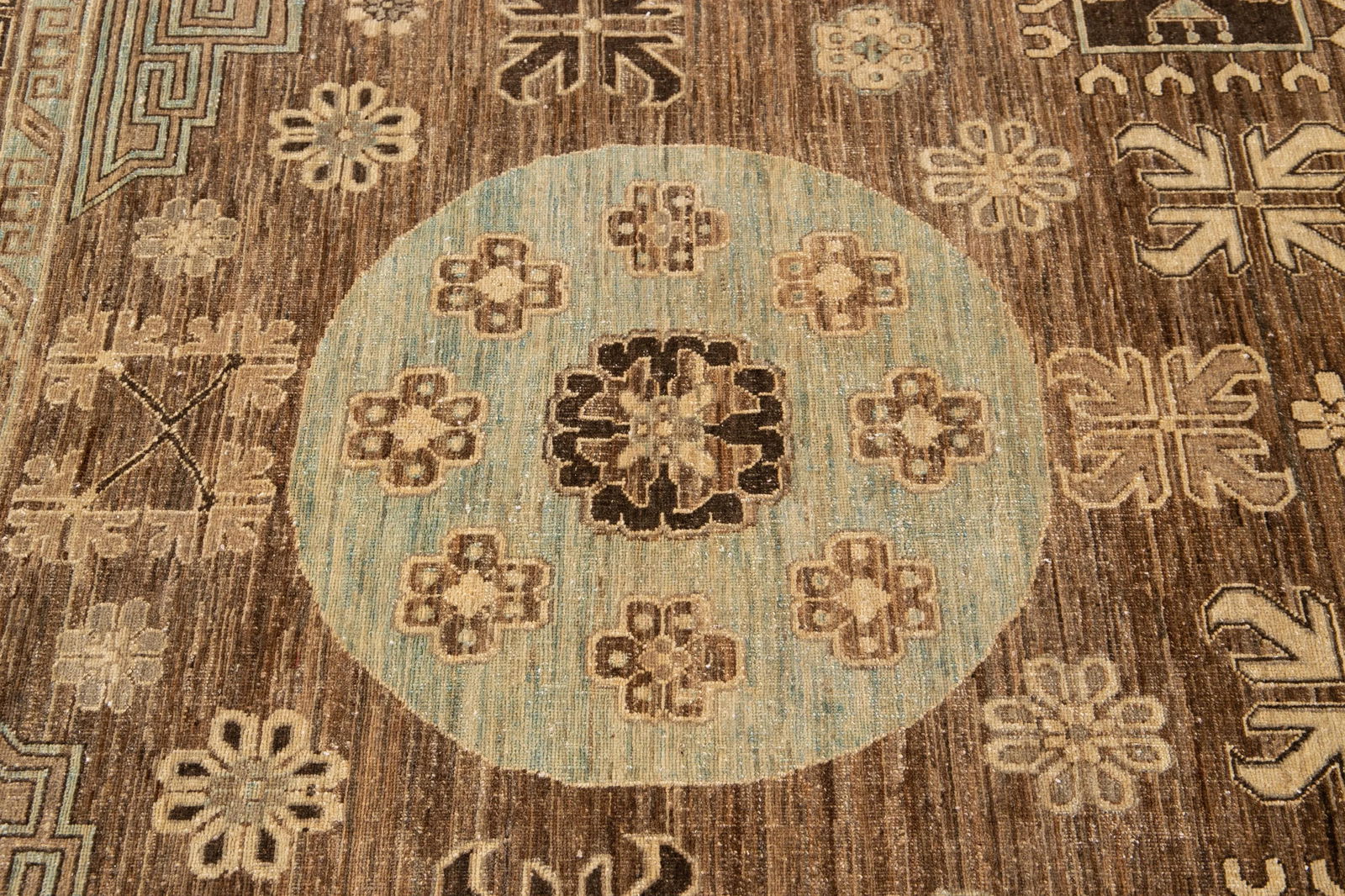 Modern Khotan Wool Rug 9 Ft 1 in X 12 Ft. - 11