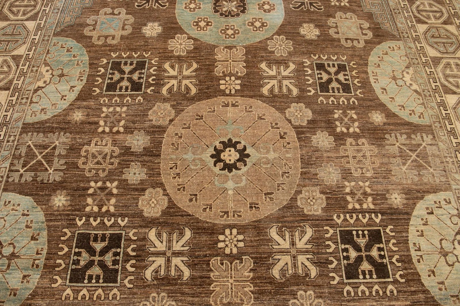 Modern Khotan Wool Rug 9 Ft 1 in X 12 Ft. - 12