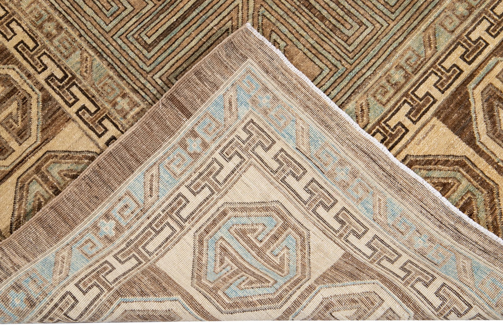 Modern Khotan Wool Rug 9 Ft 1 in X 12 Ft. - 6