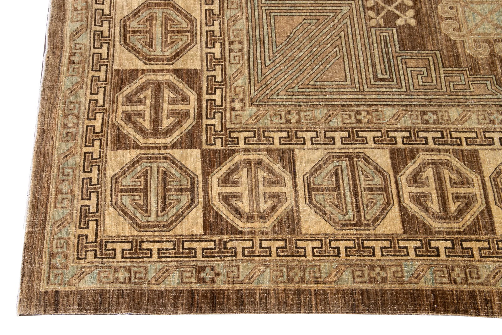 Modern Khotan Wool Rug 9 Ft 1 in X 12 Ft. - 9