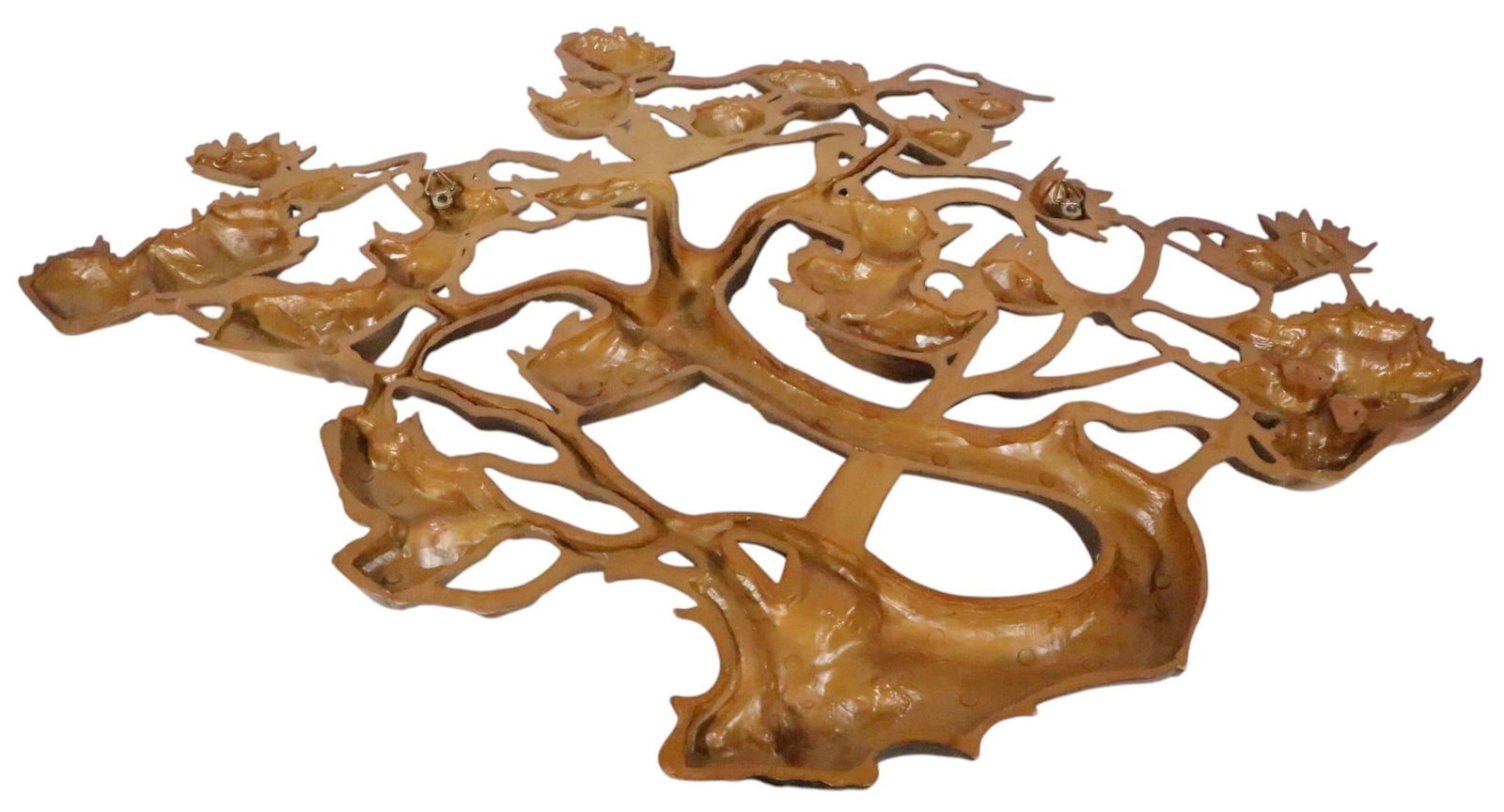 Syroco Faux Wood Resin Wall Hanging Bonsai Tree Circa 1972 - 3