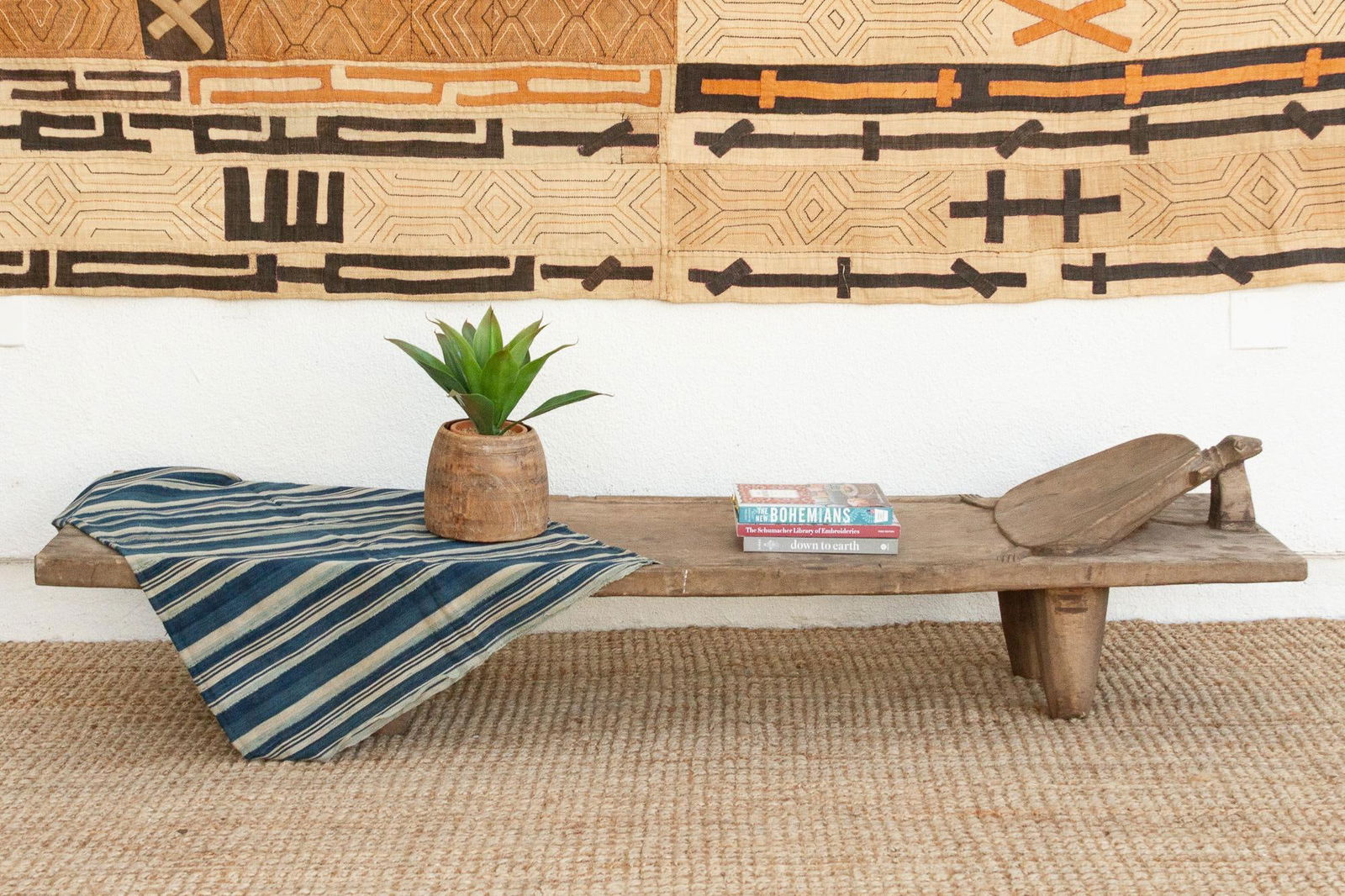 Luxury Tribal Decor, Antique Senufo Bed - 2