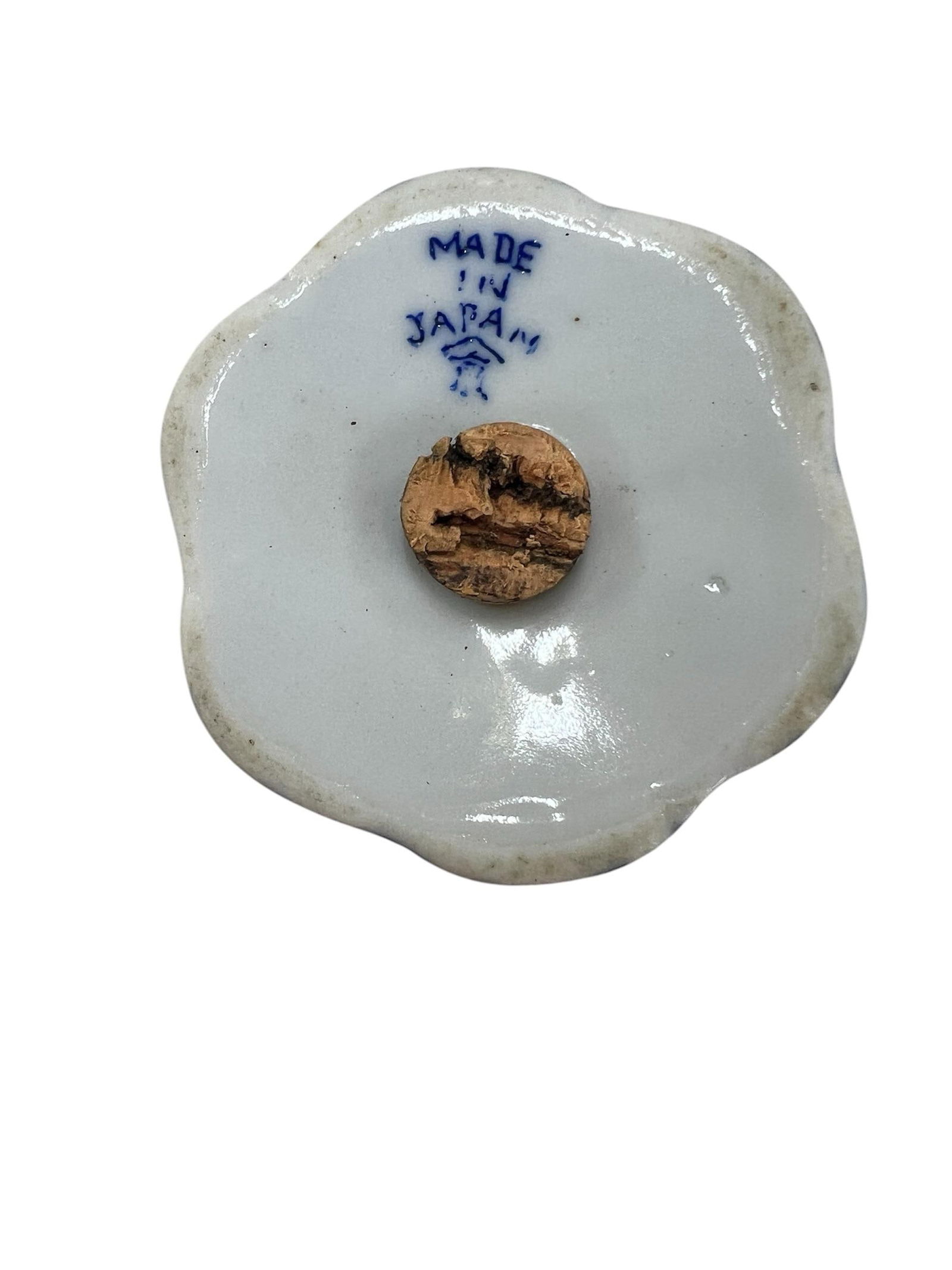 Mid Century Rising Phoenix Blue / White Single Salt or Pepper Shaker, Japan - 5