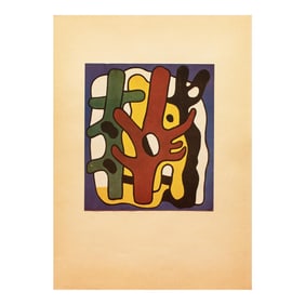 1948 After Fernand Léger "Composition", First Edition Period Pop Art Offset Lithograph