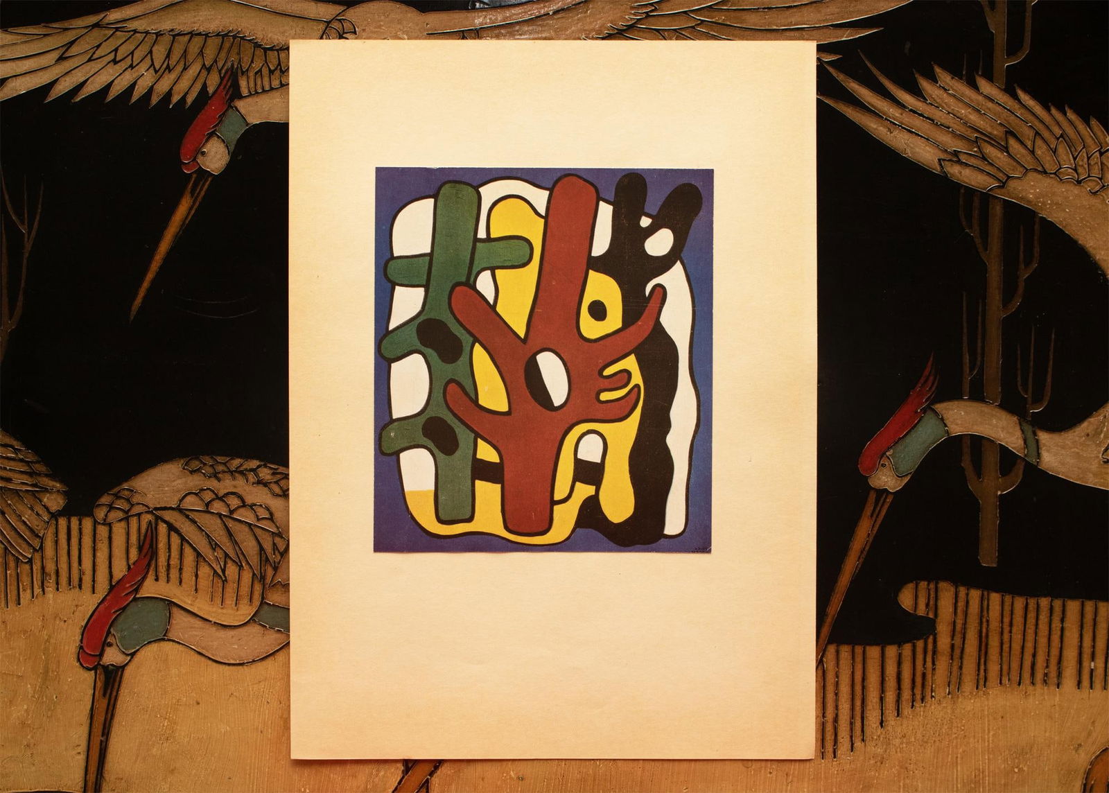 1948 After Fernand Léger "Composition", First Edition Period Pop Art Offset Lithograph - 3