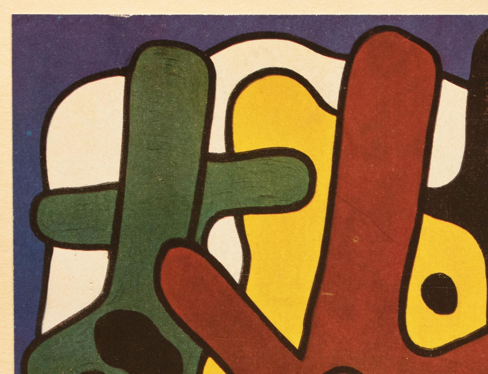 1948 After Fernand Léger "Composition", First Edition Period Pop Art Offset Lithograph - 4