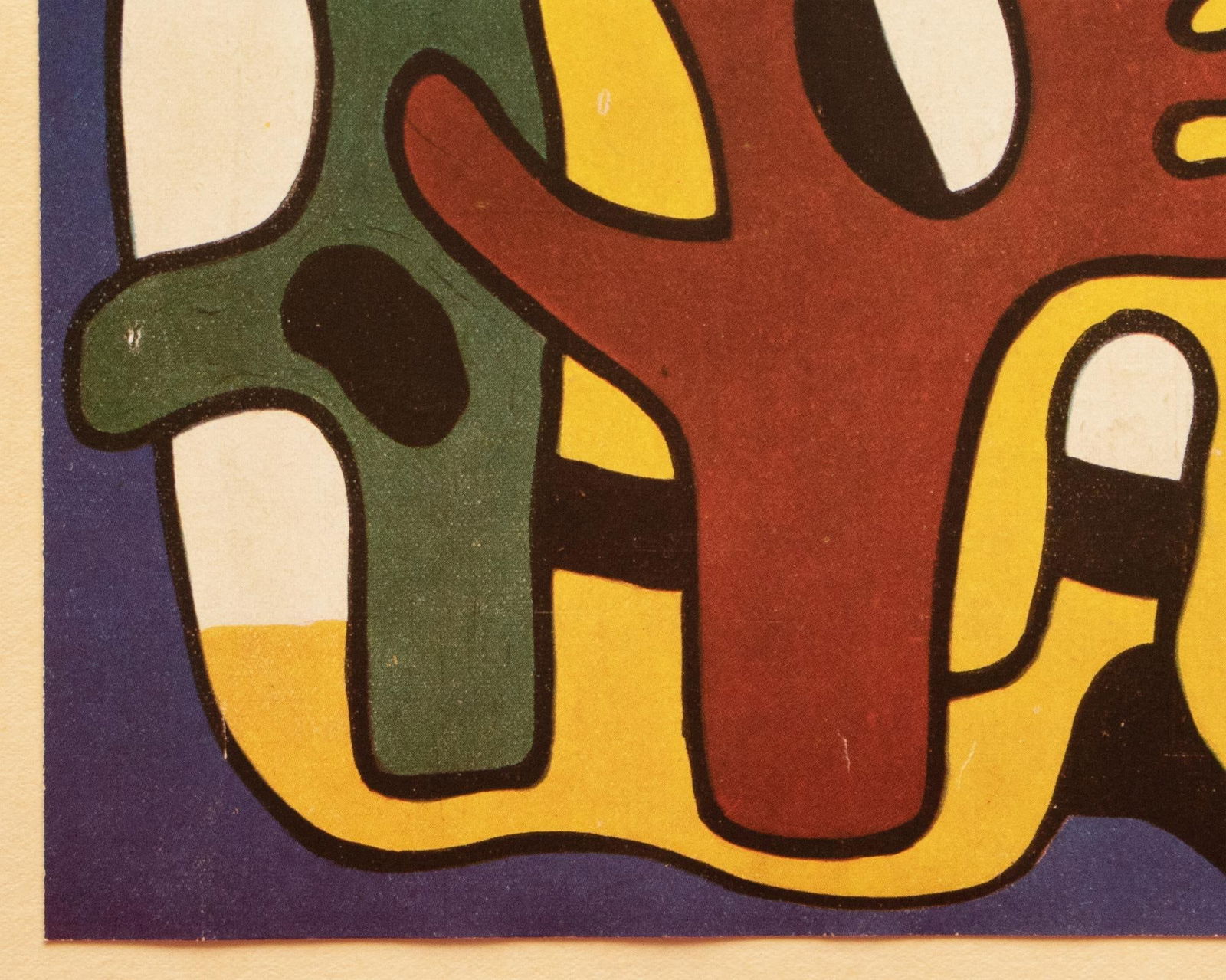 1948 After Fernand Léger "Composition", First Edition Period Pop Art Offset Lithograph - 6