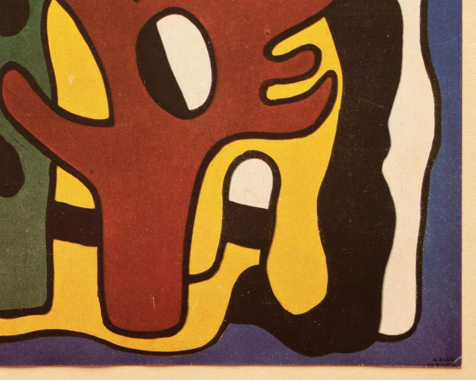 1948 After Fernand Léger "Composition", First Edition Period Pop Art Offset Lithograph - 7