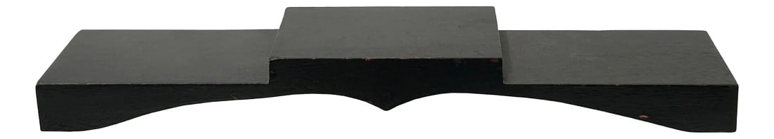 11" Black 3 Steps Rectangular Wood Display Stand Easel: This sleek and minimalist display stand riser easel is designed to provide a refined platform for showcasing cherished items with understated elegance. Crafted from solid wood and finished in a deep,