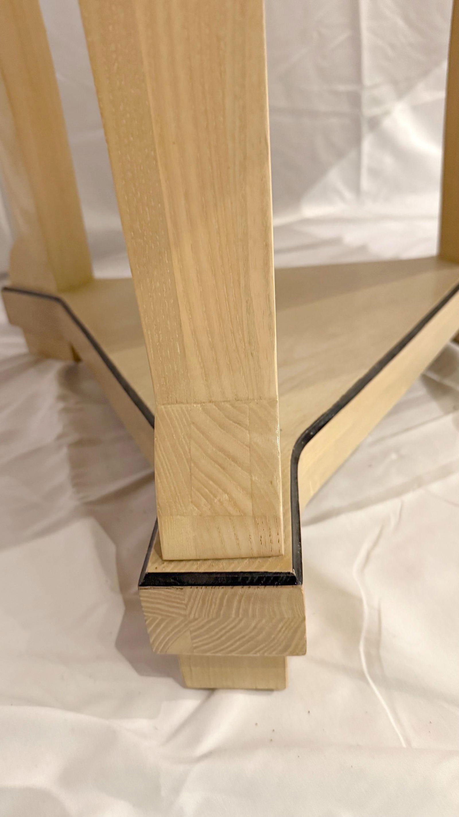 1990s Century Furniture Ash Burl White Wood Dining Table - 9