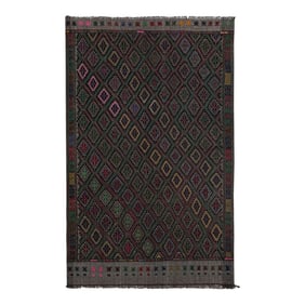 1960s Turkish Wool Jajim Kilim Rug 3'9'' X 6'2''