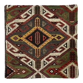 Pasargad Home Vintage Kilim Pillow Case, Multicolor
