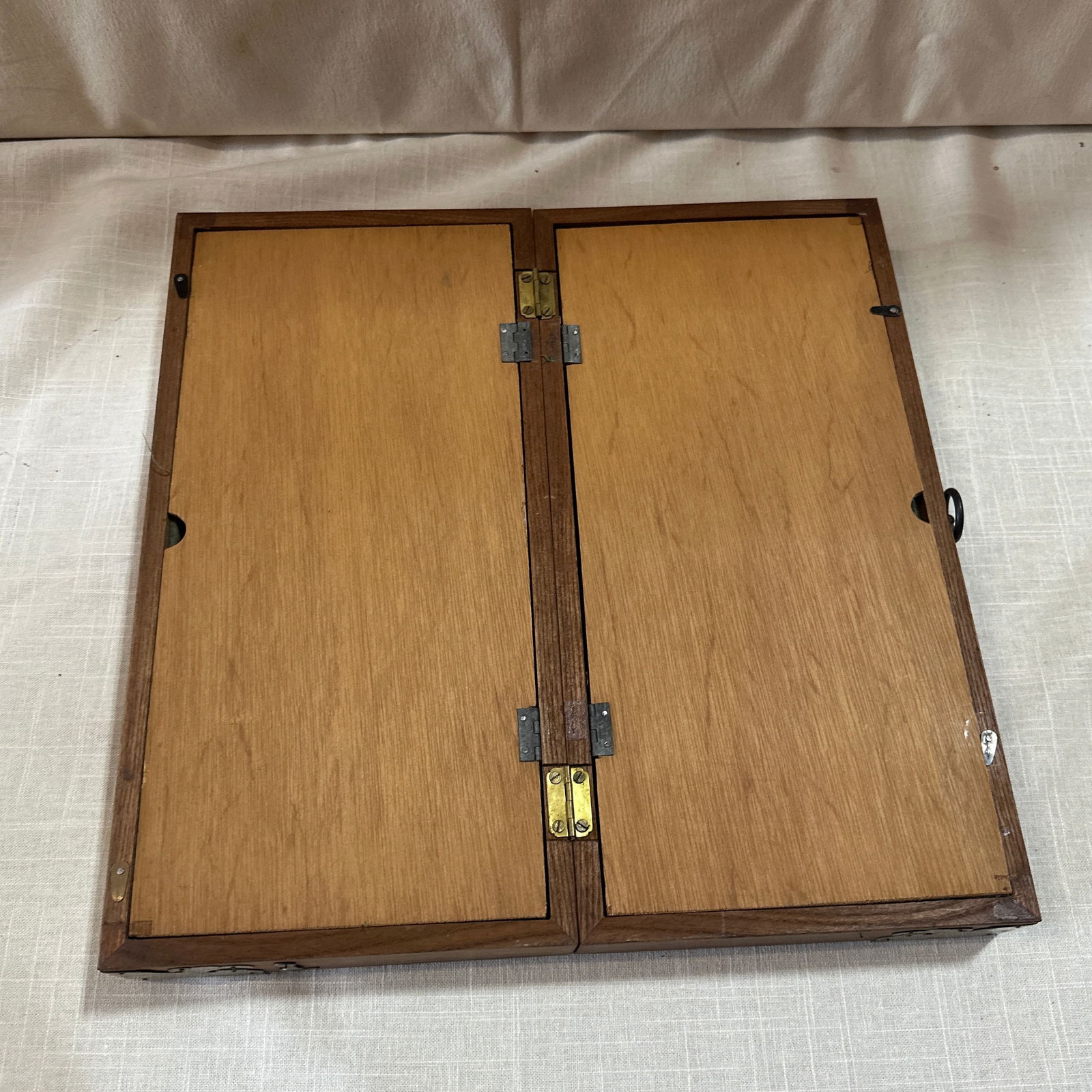 1970s Foldable Wooden Chess Set With Marble Pieces - 31 Piece Set - 4