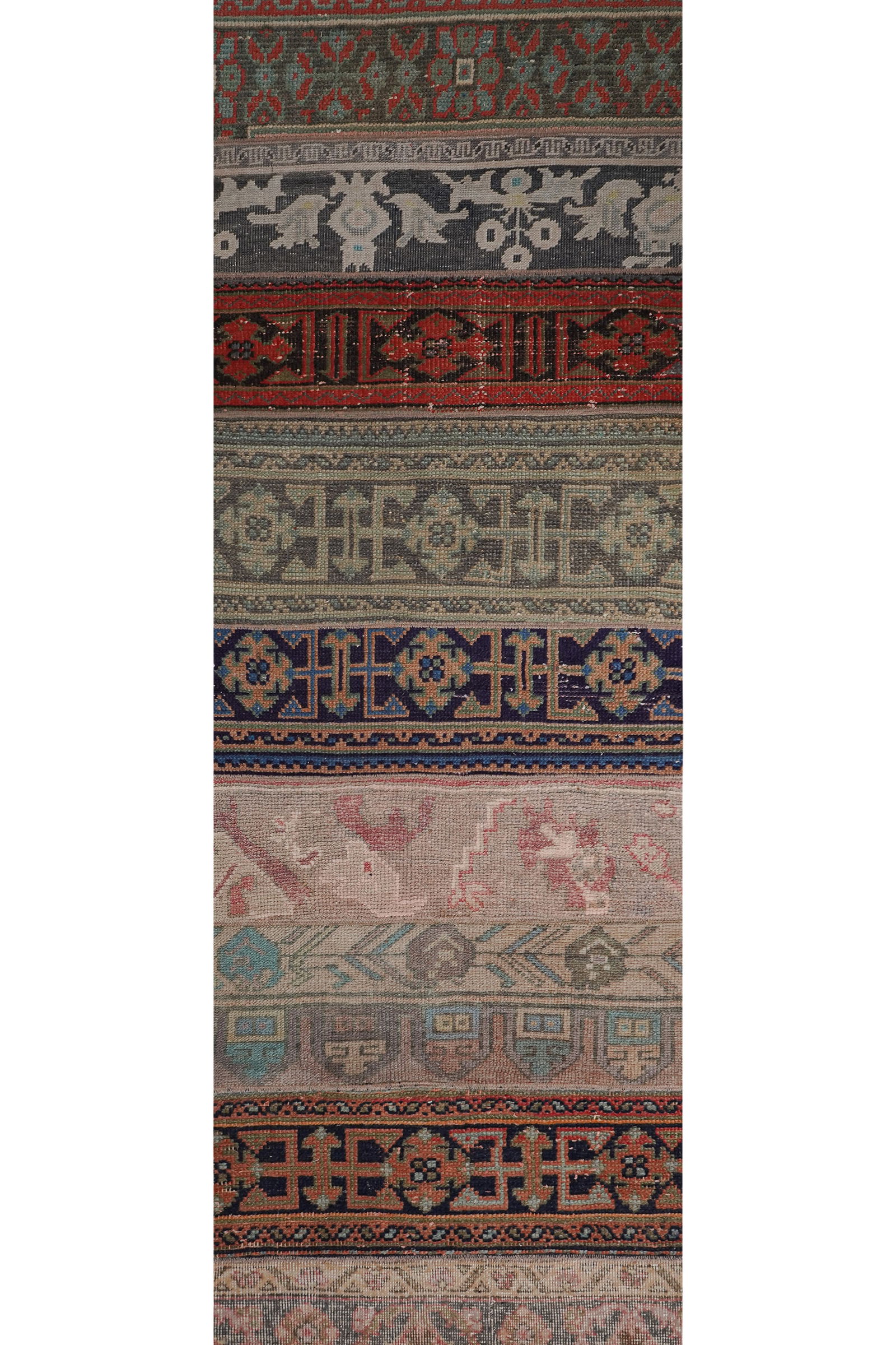 1960s Turkish Oushak Extra Long and Wide Runner - Stair Tread 2'4'' X 524'9'' - 3